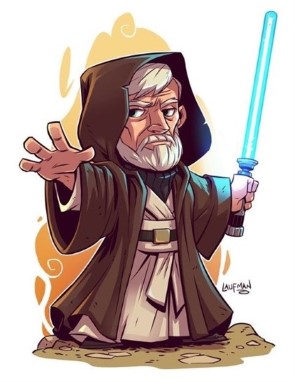 Obi-Wan Kenobi cartoon