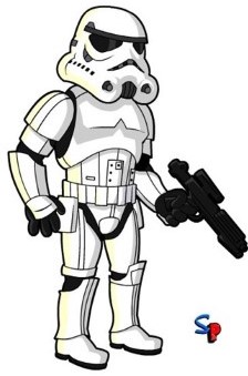 Stormtrooper cartoon