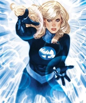 Invisible Woman cartoon