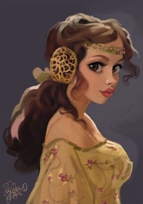 Padme Amidala cartoon
