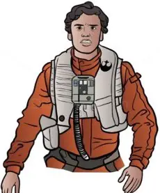 Poe Dameron cartoon