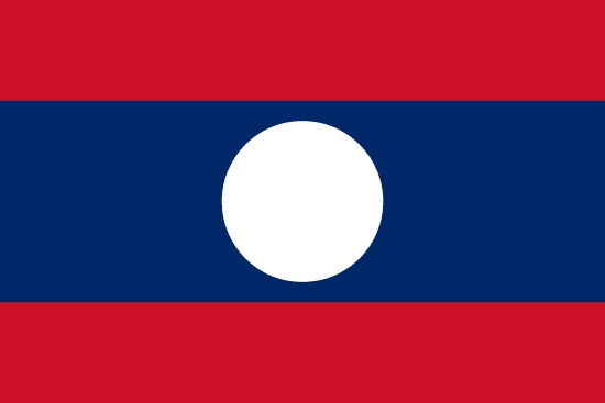 Lao People's Democratic Republic flag