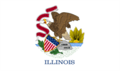 Illinois US state flag