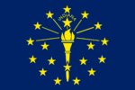 Indiana US state flag