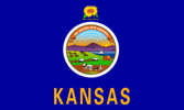 Kansas US state flag