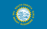 South Dakota US state flag