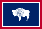Wyoming US state flag